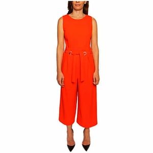 Spence Woman's cropped orange jumpsuit sz small